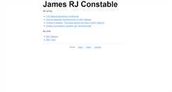 Desktop Screenshot of jamesconstable.co.uk